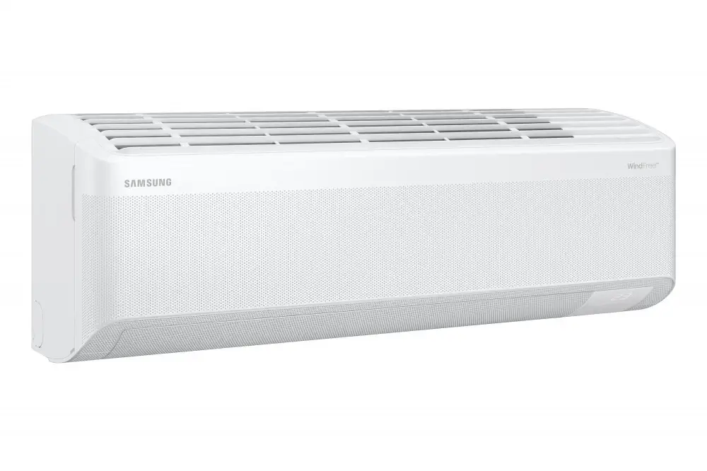 Samsung WindFree Comfort klimatizácia - elegantný biely dizajn vnútornej jednotky
