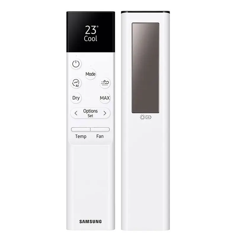Solárny diaľkový ovládač klimatizácie Samsung s funkciami Cool, Dry a MAX